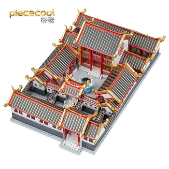 MMZ MODEL Piececool 3D metal Bulmaca Avlu Ev Çin modeli DIY lazer kesim yap-boz Oyuncaklar çocuk hediye için yetişkin