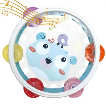 Müzikal Tef Davul Çocuklar İçin Tef Jingle Bells İle Müzikal Eğitim Enstrüman Oyuncak Montessori Oyuncaklar Bebekler İçin