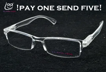 Okuma gözlüğü Erkekler Beş Çift Bahar Bacak Strachable Yeni Moda Pleksi Şeffaf okuma gözlüğü +1 +1.5 +2 +2.5 +3 +3.5 +4