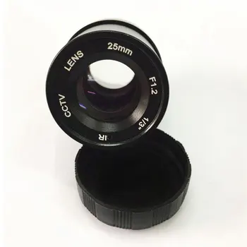 Optik Kızılötesi Gece Görüş DIY Kamera Lens F1. 2 Metal IR CS CCTV Lens 6mm 8mm16mm 25mm Ağ İzleme Lensler