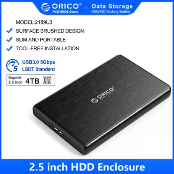 ORICO USB 3.0 SATA 3.0 HDD Durumda 2.5 İnç SATA Tip-C HDD Durumda USB3. 0 MicroB harici sabit disk Disk Muhafaza Desteği 2TB