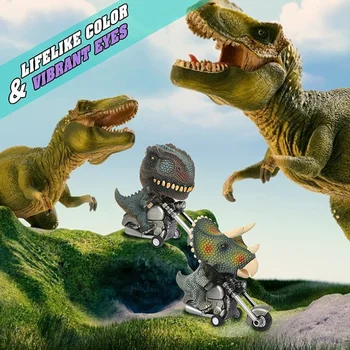 Oyuncak Araba Çocuk Dinozor Şekli Oyuncak Araba Yenilik Simülasyon Dinozor Atalet Araba Motosiklet Modeli Oyuncak