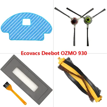 Paspas Bezi Hepa filtreleri İçin Yedek parça Değiştirme Ecovacs Deebot OZMO 930 Elektrikli Süpürge Ana Fırça Yan Fırça Aksesuarları