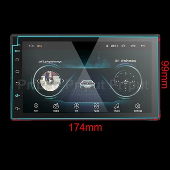 PET Ekran Koruyucu şerit etiket için 7 inç Araba Radyo Multimedya Video Oynatıcı Navigasyon GPS Android 8.1