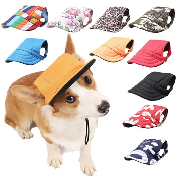 Pet Köpek beyzbol şapkası Şapka Boyun Askısı İle Ayarlanabilir Köpek Tımar Elbise Şapka Sevimli Köpekler açık hava şapkası Şapkalar Evcil Hayvan Aksesuarları