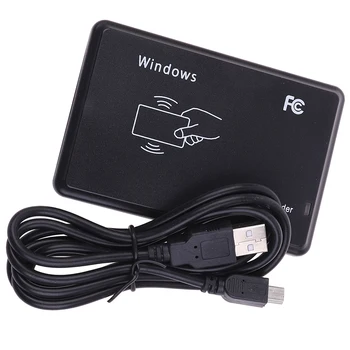 RFID Okuyucu USB Portu EM4100 TK4100 125 khz KIMLIK Temassız Hassasiyet Akıllı Kart Desteği Pencere Sistemi / Linux