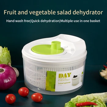 Salata döndürücü Marul Yeşillikleri Yıkama Kurutma Süzgeç Sebzelik Süzgeç Yıkama Kurutma Yapraklı Sebzeler mutfak gereçleri