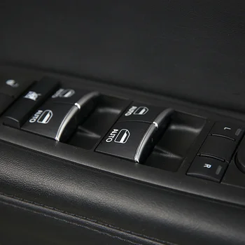 SBTMY ABS 7 ADET / takım Pencere asansör düğmeleri süslemeleri sequins kapak Jeep Cherokee aksesuarları Araba styling Için