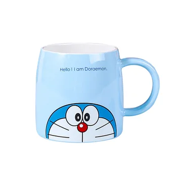 Seramik Bardak 480 ML Yaratıcı Karikatür Kupalar Kahve Süt Suyu su bardakları Doraemon