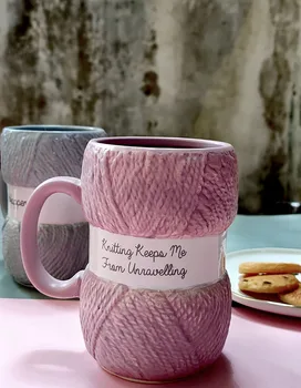 Seramik Kupa Kahve Fincanı Renkli Yün kulplu kupalar Süt Çay Sevimli Bardak Drinkware Kupa Çift Doğum Günü Hediyeleri Kahvaltı Fincan 450ML