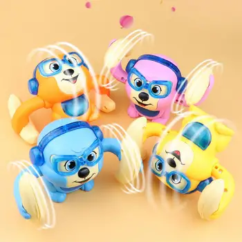 Ses Kontrolü Yuvarlanan maymun oyuncakları İle Çocuklar İçin Hafif Müzik Yürüyüş Yuvarlanan Emekleme Küçük Maymun Elektrikli bebek oyuncakları
