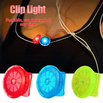 Su geçirmez Taşınabilir LED klips ışık Kask Sırt Çantası evcil hayvan ayakkabısı Göğüs lambası Led Uyarı Işığı pedalsız bisiklet Bisiklet