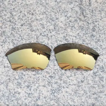 Toptan E. O. S Polarize Gelişmiş Yedek Lensler Oakley Yarım Ceket XLJ Güneş Gözlüğü-Bronz Altın Polarize Ayna