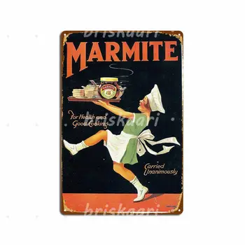 Vintage Marmite Poster Reklam Metal Işaretleri Sinema Oturma Odası Sinema Özelleştirmek Metal Posterler