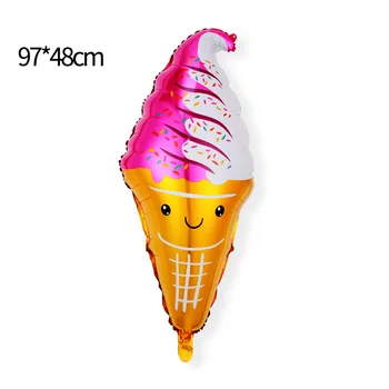 Yaz çocuk Dondurma Parti Dekoratif Ürünler Dondurma Tatlı Kartuş Popsicle Dondurma Alien Alüminyum Balon