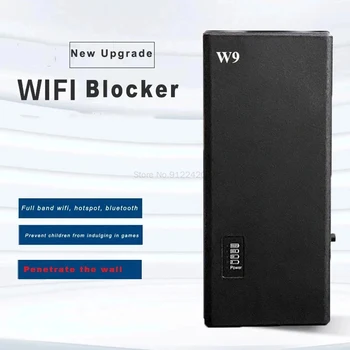 Yeni W9 Jammer 2.4 G + 5.2 G + 5.8 G WİFİ Sinyal Kırma Taşınabilir El Tam Frekans Wifi Engelleyici Cihazı Telefon Hotspot Bluetooth