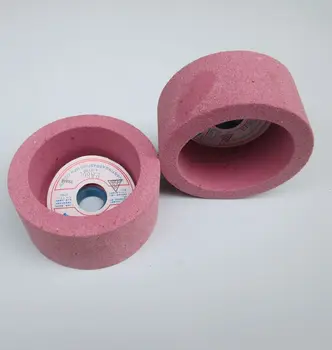 YENİ 100 * 20 * 50mm 60# Özel taşlama evrensel taşlama tekerleği krom korindon seramik fincan tipi taşlama tekerleği