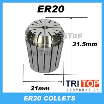 Yüksek Hassasiyetli ER20 Doğruluk 0.005 mm yaylı yüksük İçin CNC freze torna aracı Oyma makinesi Ücretsiz Kargo