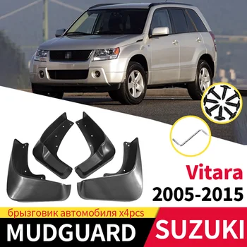 Çamur FlapsFor Suzuki Vitara 2005-2015 Mudflaps Splash Guard Mat Koruma Çamurluklar Araba Ön Ve Arka Tekerlek Aksesuarları