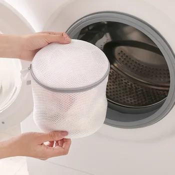 Çift katmanlı Polyester çamaşır torbası Beyaz Çamaşır Makinesi Özel Anti-deformasyon Yıkama Torbaları Küçük İnce Örgü İç Çamaşırı Örgü Çanta