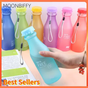 Şeker Renk Su Şişesi Plastik parti fincanı Mat Düşmeye Dayanıklı Damla su bardakları spor şişesi Seyahat Kamp Aksesuarları için