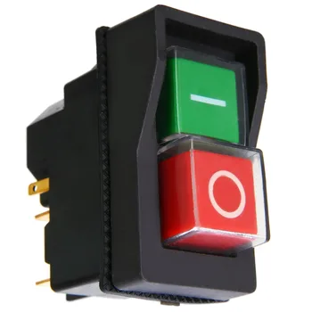 1 adet Elektrik Açık Kapalı Anahtarı Kırmızı Yeşil Düğme BELLE Minimix 140 150 Çimento Beton Mikserleri 240V