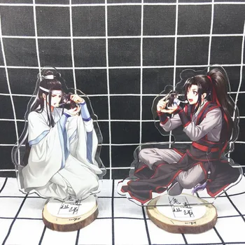 1 Adet Sevimli Anime Mo Dao Zu Shi Akrilik Standı Modeli Grandmaster Şeytani Wei Wuxian Lan Wangji Masaüstü Plaka aksiyon figürü oyuncakları