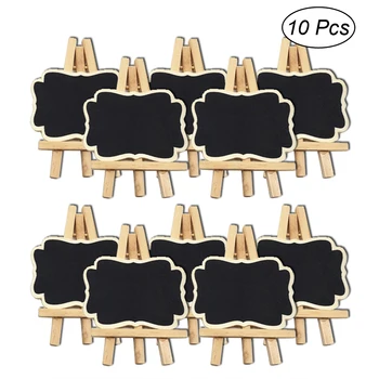 10 adet kara tahta Evrensel Mesaj Panosu Mini Kara Tahta Taşınabilir Düğün Parti Dekor Dekoratif Parçalar
