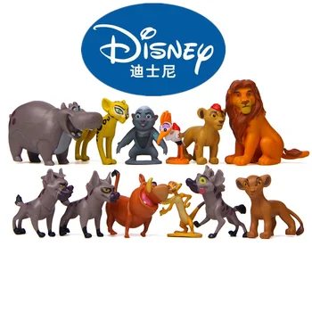 12 adet / grup Disney Karikatür Aslan Kral Anime Figürleri Kion Simba Bunga Beshte Fuli Ono PVC aksiyon figürü Hediye Oyuncaklar Çocuklar için