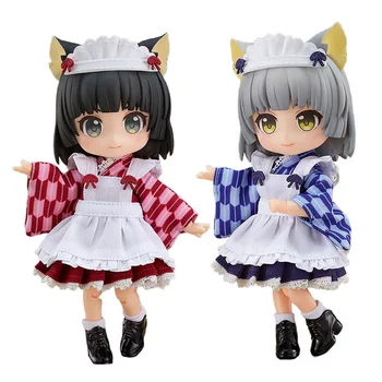 14CM Anime Catgirl Hizmetçi Figürü Yuki Sakura PVC Aksiyon Figürü Hareketli Değiştirilebilir Kawaii Bebek Koleksiyon Model Oyuncaklar