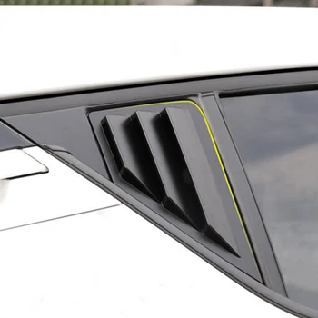 2 Adet Araba Arka Cam Kapak Sticker Pencere Üçgen Kepenkleri Trim Toyota C-HR CHR C HR 2016-2022 Araba Aksesuarları Araba Çıkartması