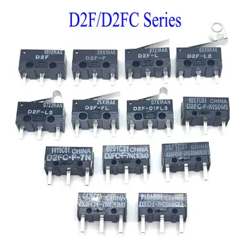 2 adet için Fare Mikro Anahtarı D2FC-F-7N 10 M 20 M D2FC-F-K(50 M) D2F D2F-F D2F-L D2F-FL D2F-L2 D2F-L3 D2F-01FL3