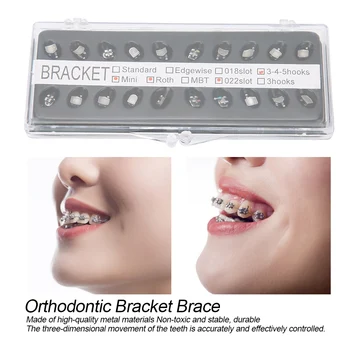 20 adet Ortodontik Toksik Olmayan Kararlı Dayanıklı Metal Diş Braketi Brace Kendinden Yapışkanlı Diş Hekimi Malzeme Küçük Zarif Sıkıca Bonde