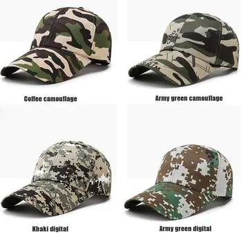 2021 Açık Spor Snap back Kapaklar Kamuflaj Şapka Sadelik Taktik Askeri Ordu Camo Avcılık Kap Şapka Erkekler İçin Yetişkin Kap