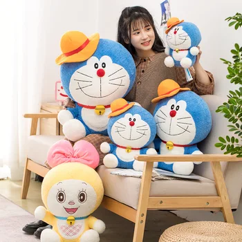 21-39cm Karikatür Sevimli Anime Stand By Me Doraemon peluş oyuncaklar Yüksek Kaliteli Doldurulmuş Kediler Bebek Yumuşak Hayvan Yastık Çocuklar Kızlar için Hediye