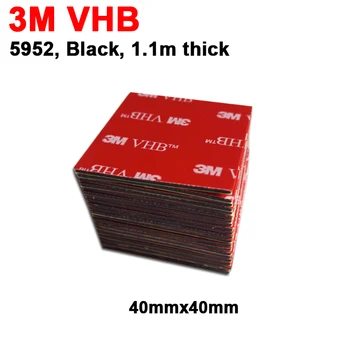 4cm x 4cm 3M VHB 5952 Ağır hizmet tipi çift taraflı yapışkan Akrilik Köpük Bant Araba Kamera DVR Tutucu 40x40mm