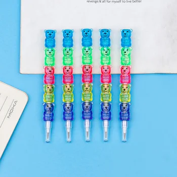 5 Adet Sevimli Ayı Kalem Yazma Kawaii Kalemler Komik Hb Kalem Kawaii Kırtasiye Kore Okul Malzemeleri