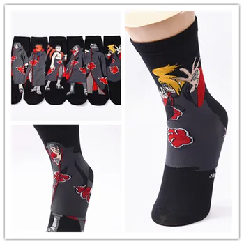 Anime Ninja Cosplay Pamuk süper kahraman kişilik tüp çorap trend çorap erkekler kadınlar bulut çizgi roman çorap Prop