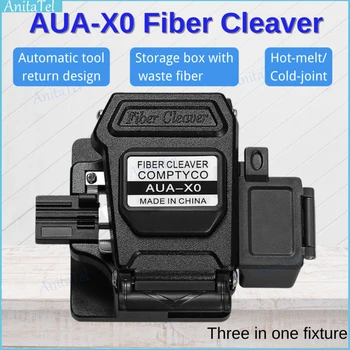 AUA-X0 fiber cleaver atık fiber kutusu fiber optik kablo kesici fiber füzyon splicer kesici fiber optik kesici kesme aleti