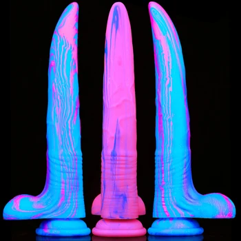 Büyük Yapay Penis Gerçekçi Hiçbir Vibratör Vantuz Renkli Yumuşak Uzun Penis bayanlara Seks Oyuncakları Lezbiyen Kadın Mastürbasyon Strapon Horoz