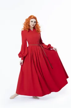 CostumeBuy Buttercup Kostüm Prenses Gelin cosplay elbise kostüm rönesans ortaçağ prenses kırmızı düğün elbisesi kemer ile