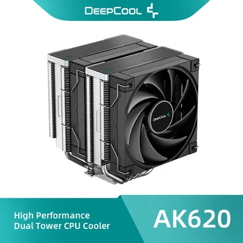 DeepCool AK620 1850 RPM PWM CPU Hava soğutucu Çift 12 cm Fan 6 ısı borusu Radyatör Cips Soğutma Intel / AMD Enfriador de CPU