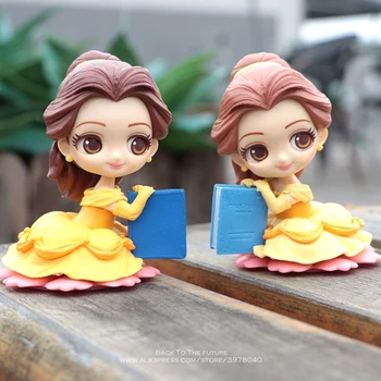 Disney Güzellik ve Beast Belle 9cm Aksiyon şekilli kalıp Anime Mini Dekorasyon Koleksiyonu Heykelcik Oyuncak modeli çocuklar için hediye