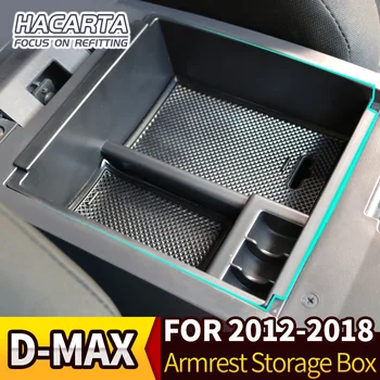 Dmax araba aksesuarları Merkezi Konsol Depolama Kol Dayama kutu tepsisi Isuzu D-Max Pickup 2012-2018
