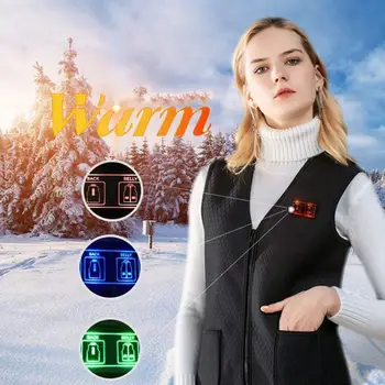 Elektrikli ısıtma termal yelek ceket USB Powered akıllı ısıtmalı erkekler kadınlar için sıcak yelek kış açık spor motosiklet giysileri