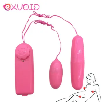 EXVOID Çift Yumurta Vibratör Kadın Masturbator Titreşimli Yumurta Uzaktan Kumanda G-spot Masaj Seks Oyuncakları Kadınlar için Klitoris Stimülatörü
