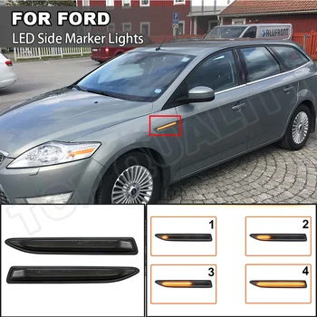 Ford Mondeo için Mk4 Hatchback / Salon / Emlak (BA7) 2007-2015 Dinamik Tekrarlayıcı LED Yan İşaretleyici İşık Dönüş Sinyal Lambası Araba Styling