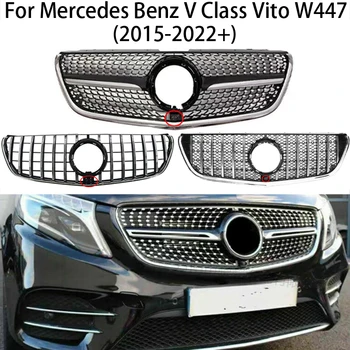 GT Elmas Tarzı araç ön ızgarası Tampon Izgarası Ağrı Mercedes Benz V Class Vito W447 2015-2018 2019 2020 2021 2022+