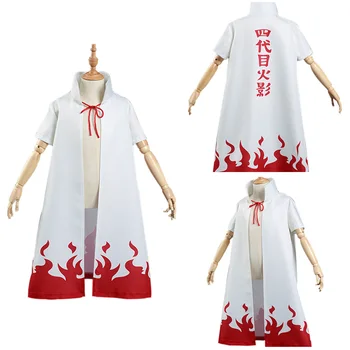 Hızlı Kargo Anime 4th Hokage Namikaze Minato Cosplay Kostüm Çocuk Cloak Coat Cadılar Bayramı Karnaval Elbise