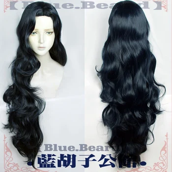 Jojo'nun Tuhaf Macera Cosplay Yamagishi Yukako Peruk 120 cm Siyah Uzun Büyük Dalgalı Saç + Peruk Kap